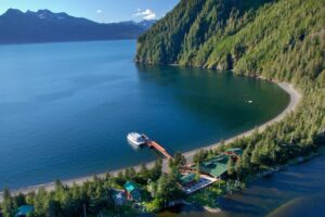 Kenai-Wilderness-Lodge van bovenaf