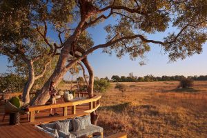 uitzicht vanaf safarilodge Tuludi