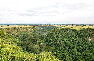 uitzicht over Kyambura Gorge
