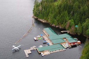 Knight Inlet Lodge, watervliegtuigje Canada