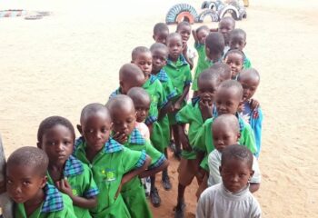 schoolkinderen Namibië