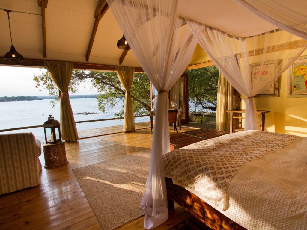 Tongabezi Lodge, 5 sterren luxe, Victoria Falls, Zambia Livingstone