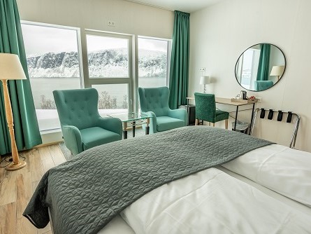 Arctic Panorama Lodge, haringtrek lodge, luxe lodge Noord Noorwegen, reis Lyngen Fjord