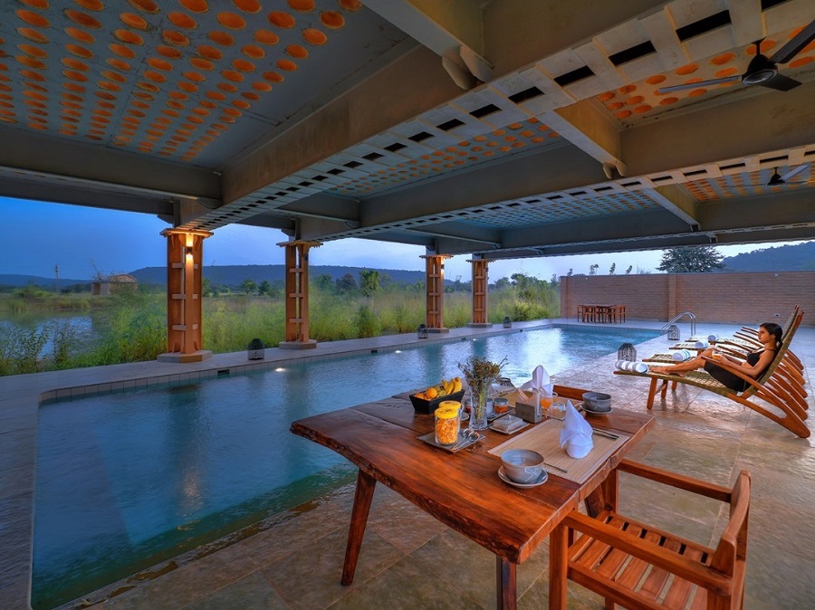 Luxe lodge met zwembad India