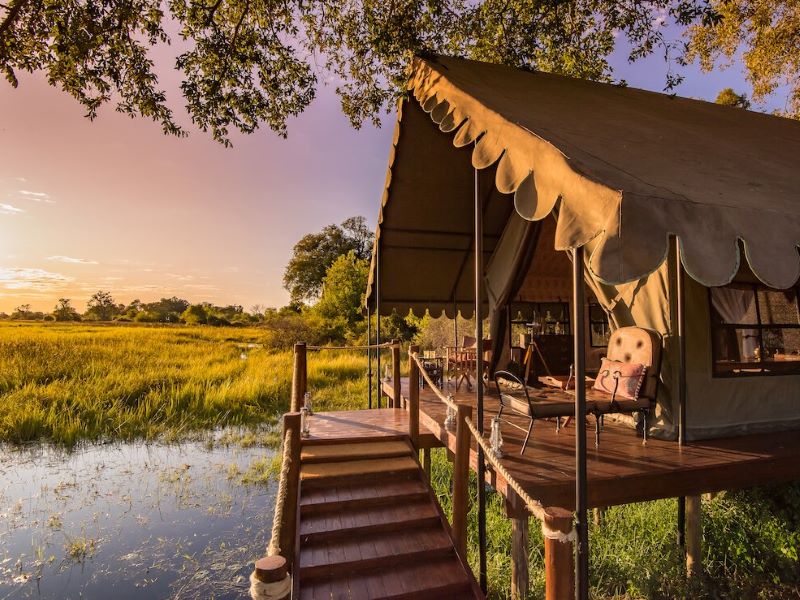 Okavango, reis Botswana, Dukes Camp