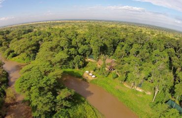 Ishasha Wilderness Camp Ariel View