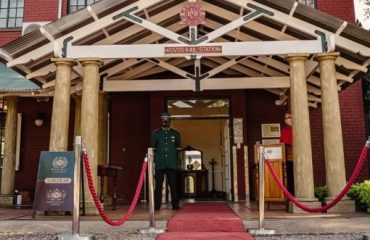 Aankomst op station Rovos Rail