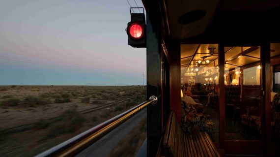 zonsondergang Rovos Rails